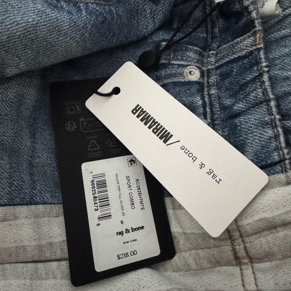rag & bone Miramar Wide-Leg Cotton Terry Pants - Picture 7 of 7